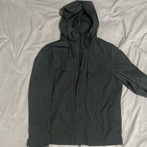 Men's Black Hooded Jacket
